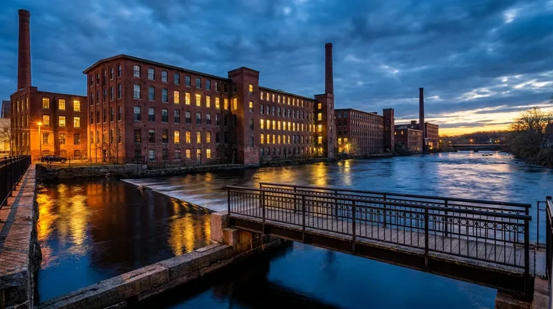 Massachusetts mill-city riverfront, Fall river business license
